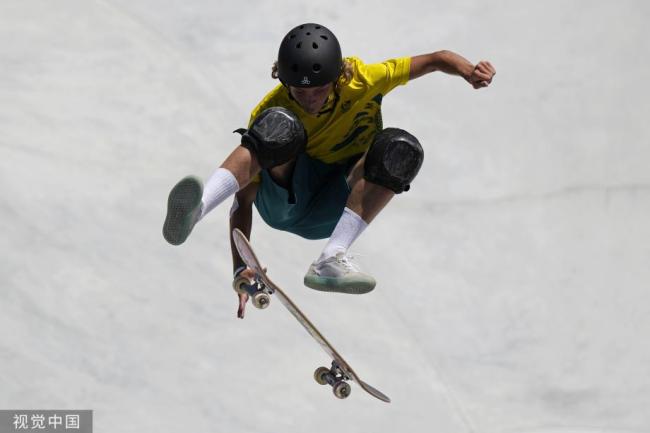 [图]奥运滑板男子公园赛-澳大利亚选手帕尔默摘金