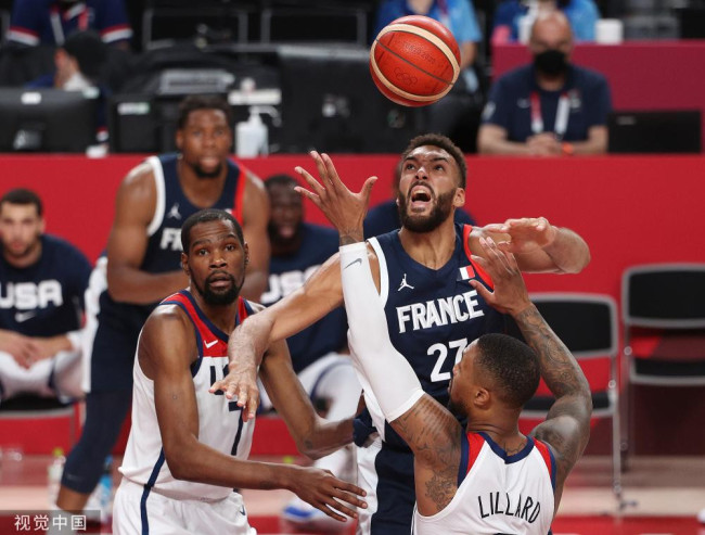 杜兰特29分美国男篮夺冠 法国功亏一篑获银牌