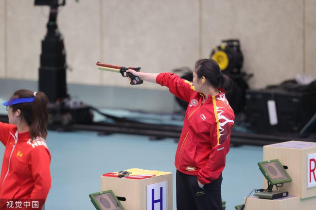 姜冉馨获10米气手枪亚军 两奥运冠军资格赛出局