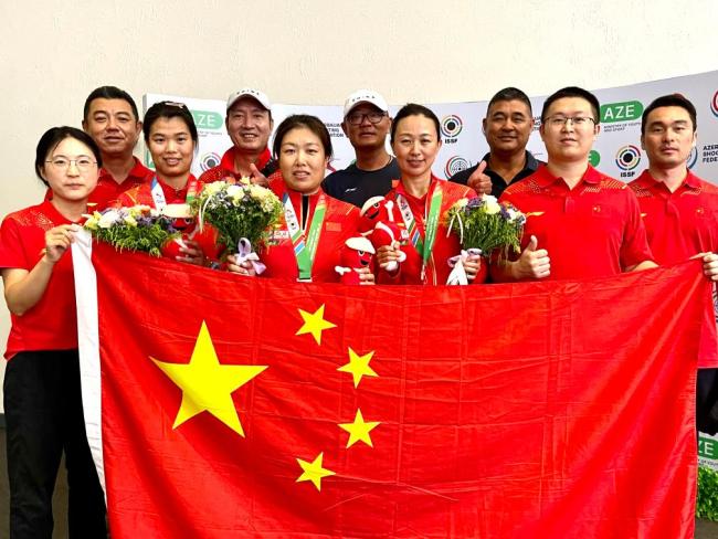 射击世锦赛 | 中国队获女子飞碟多向巴黎奥运席位