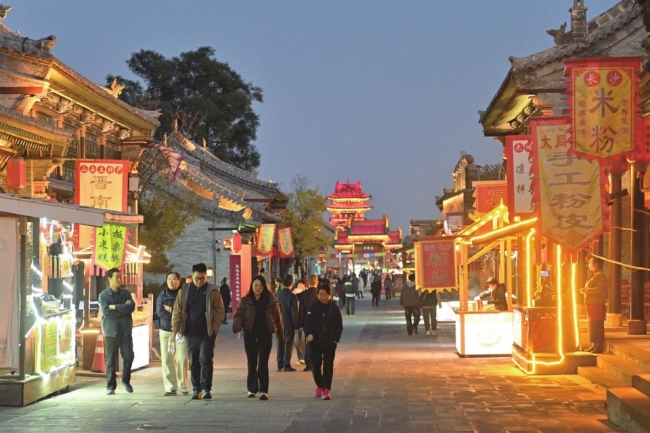 太原古县城灯火璀璨