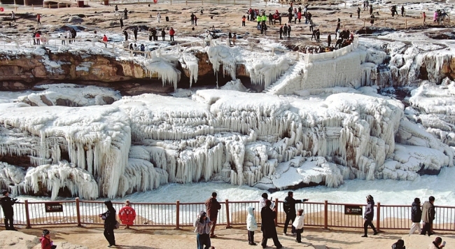 壶口冰瀑 冬日奇观
