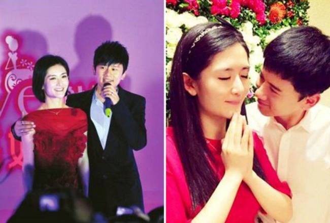 谢娜喝酒甜笑,张杰宠溺摸老婆头发