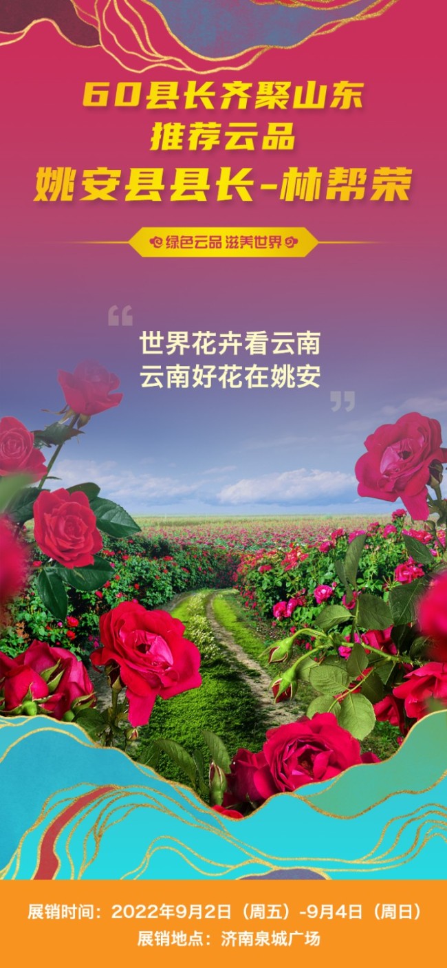 绿色云品滋养世界 云南省姚安市市长谭波：世界花卉看云南  云南好花在姚安