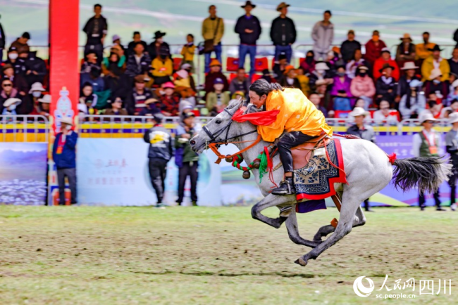 身轻如燕 四川理塘赛马夺人眼球
