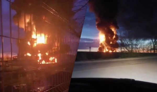 俄罗斯一地燃料和能源设施发生火灾 乌无人机袭击所致