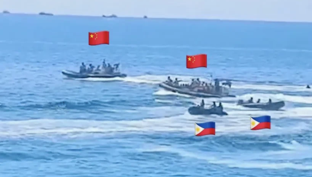 中国海警管制非法闯仁爱礁海域的菲船只 责任全在菲方