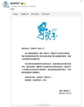 王俊凯新片《野孩子》同一天提档又撤档！预售550万急刹车