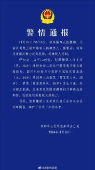 男子因行车纠纷将人刺死 警方通报 嫌疑人已被刑拘