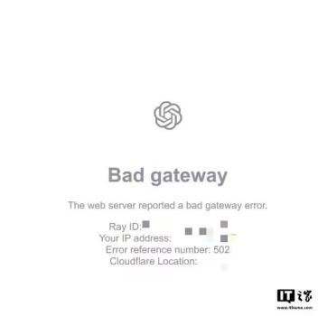 ChatGPT崩了 全球用戶受影響！
