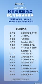 谁参加了这场最高规格的座谈会 涵盖多领域企业家