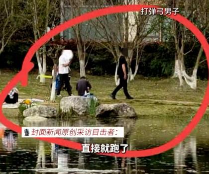 两男子公园内不顾劝阻弹弓打小䴙䴘 闹着玩致鸟类死亡