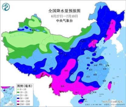 未來兩周北方和西南地區(qū)多降雨 伴有強對流天氣