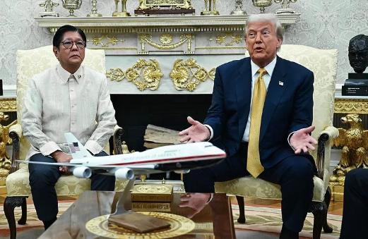 特朗普：我不介意菲與中國相處融洽 小馬科斯表情尷尬