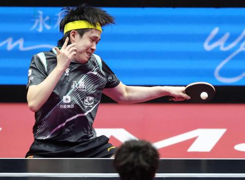 王楚钦4比2林高远晋级4强 精彩对决定格瞬间