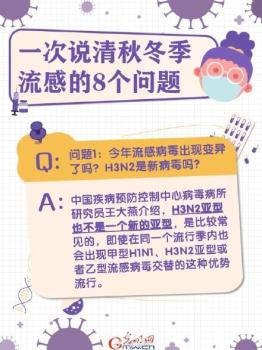 一次說(shuō)清流感的8個(gè)問(wèn)題 權(quán)威解答看這里