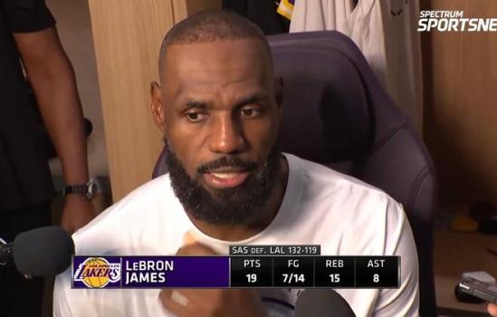 詹姆斯被淘汰后直言不在乎NBA杯 籃球才是真愛(ài)