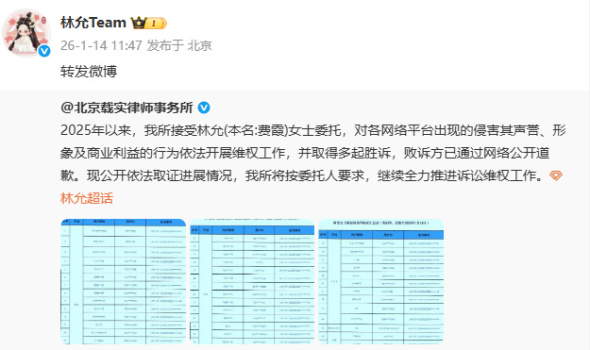 太解气了！林允告黑了