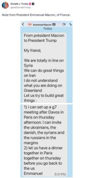 特朗普公开马克龙给他的私信 关税威胁与外交博弈