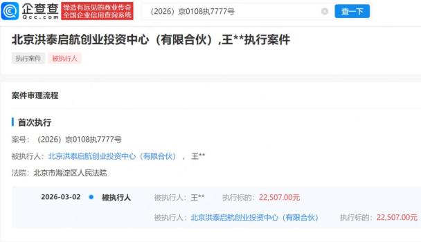 俞敏洪关联公司成被执行人 执行标的约2.25万元