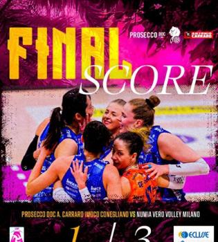 朱婷得到8分 科内利亚诺1-3不敌米兰 状态罕见低迷