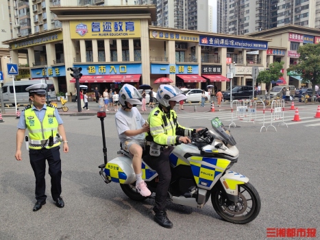 考生走錯考場，鐵騎緊急護送 爭分奪秒保駕護航