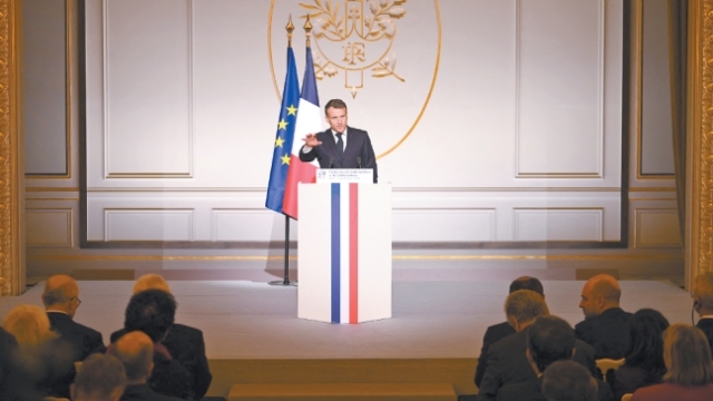 强调法国不会袖手旁观，马克龙谴责“新帝国主义”