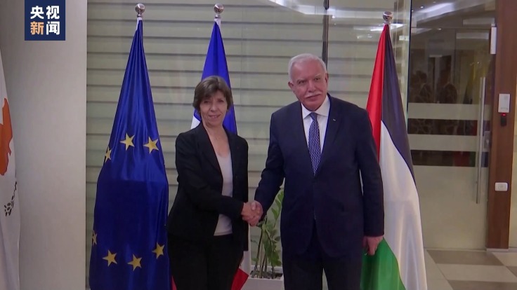 फ्रान्सेली विदेशी मन्त्रीद्वारा इजरेल र प्यालेष्टाइनको भ्रमण