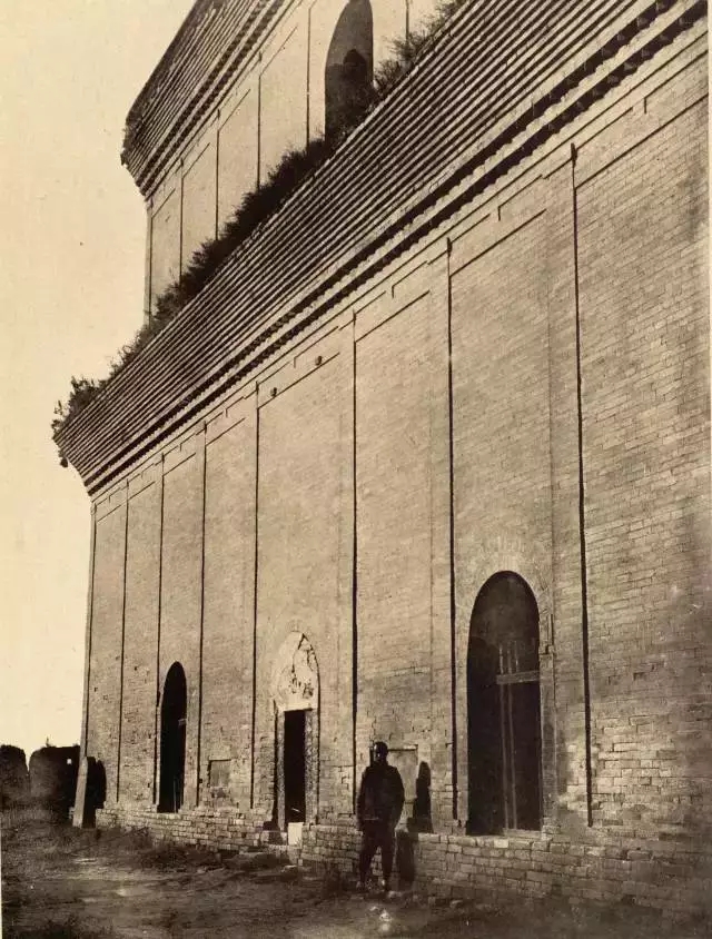100年前西安的慈恩寺大雁塔