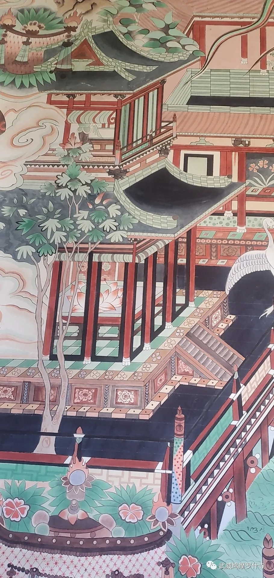 武威鸠摩罗什寺大型敦煌壁画顺利竣工